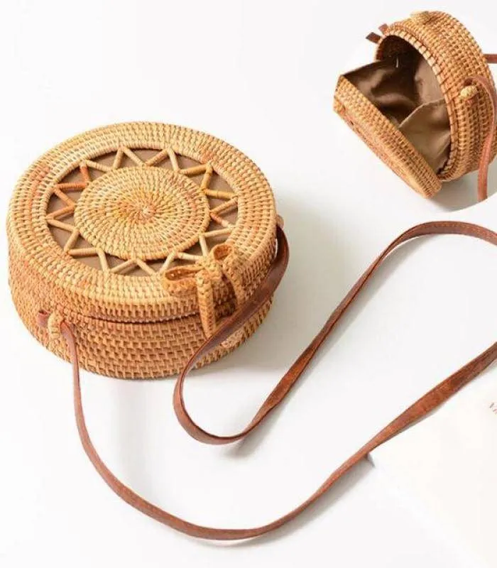 Rattan Hollow Forest Handmade Bohemia Bag