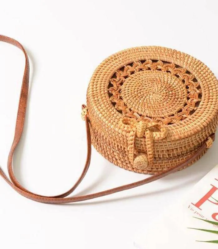Rattan Hollow Forest Handmade Bohemia Bag