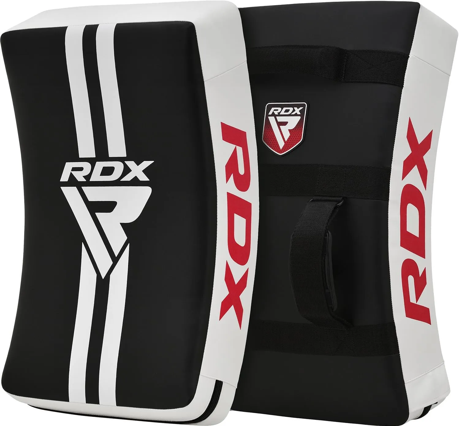RDX Kick Shield Muay Thai Kickboxing, 60CM Large Heavy Curved Kicking Striking Body Pad, Punching Foot Target MMA Boxing Training, 3 Padded Handles, Martial Arts Karate TKD Taekwondo (ONE PAD ONLY)