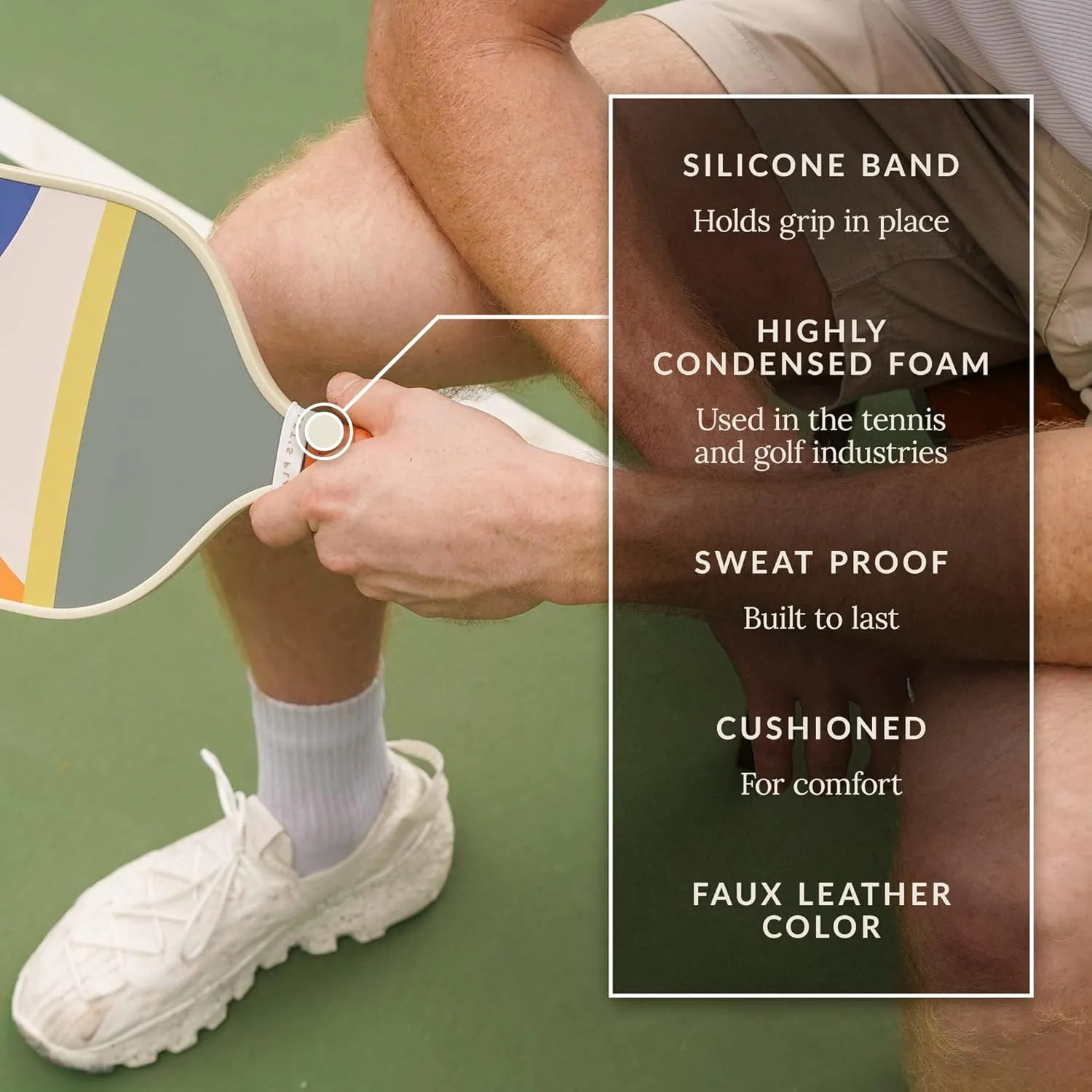 Recess Premium Pickleball Paddle - Strong & Durable Fiberglass Surface, Lightweight, Honeycomb Core & Comfort Grip Handles - Tournament or Casual Play, USAPA Approved