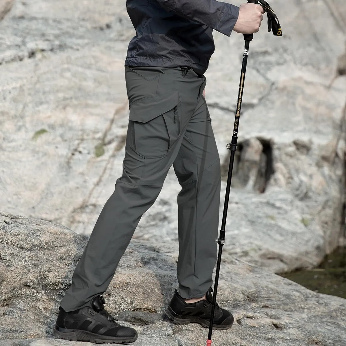 ReFire Gear Men's Quick Dry Tactical Pants Summer Lightweight Outdoor Hiking Cargo Trousers