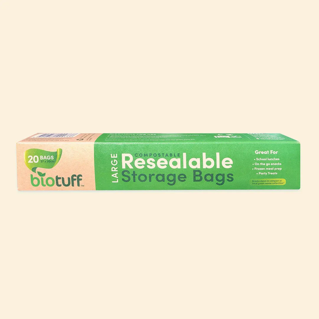 Resealable Sandwich ZipLock Bags-  Large Size (27x28cm)