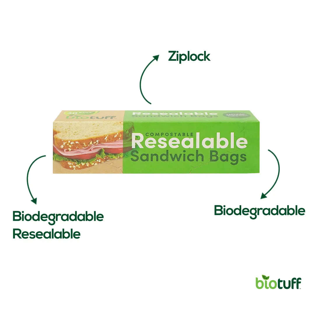 Resealable Sandwich ZipLock Bags- Small Size (18x17cm)