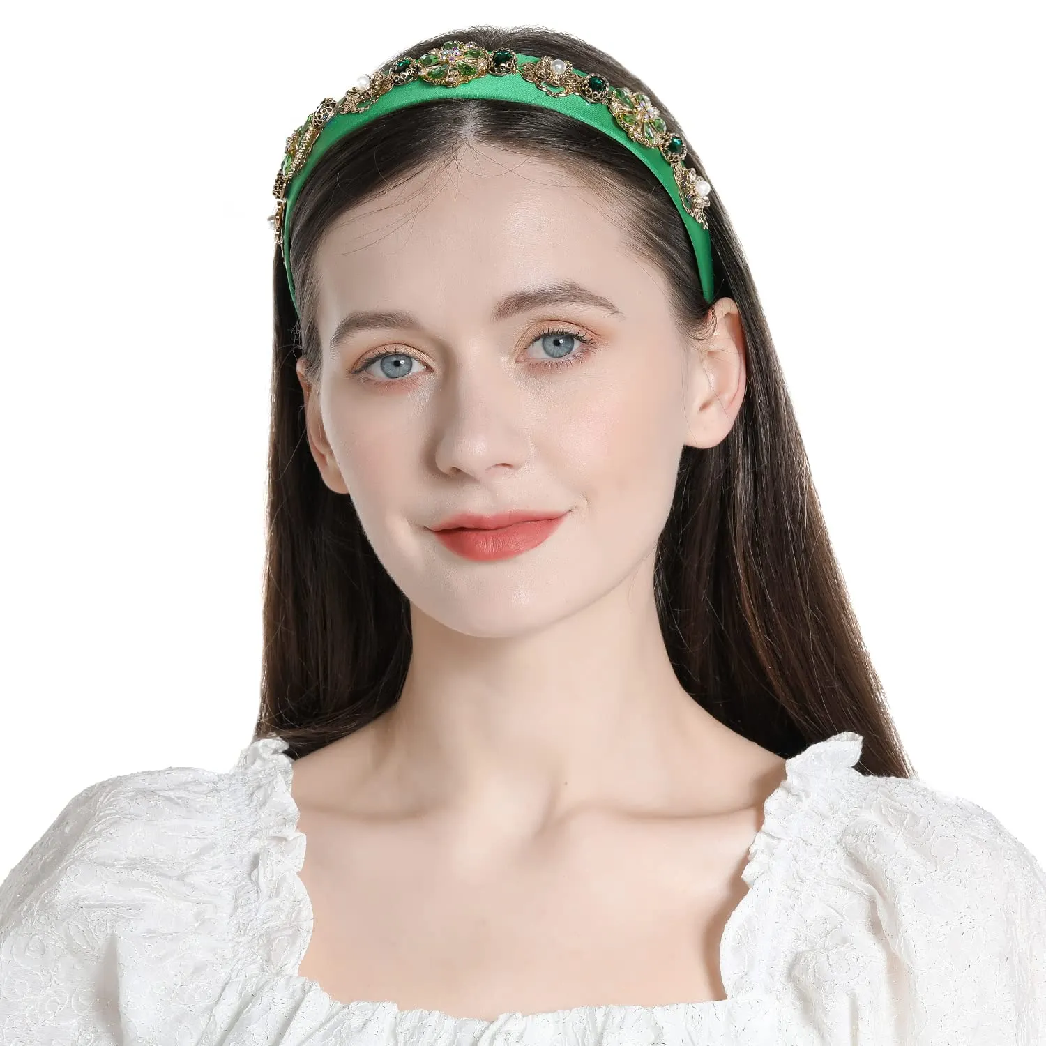 Rhinestones Headbands For Women's Hair Accessories Embellished Crystal Beaded Headbands For Women Bling Chains Diamond Hairband Party Girl