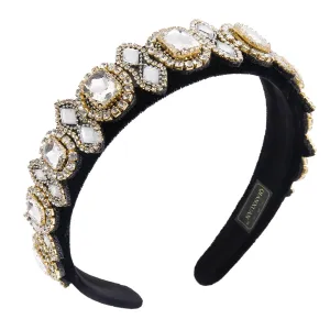 Rhinestones Headbands For Women's Hair Accessories Embellished Crystal Beaded Headbands For Women Bling Chains Diamond Hairband Party Girl