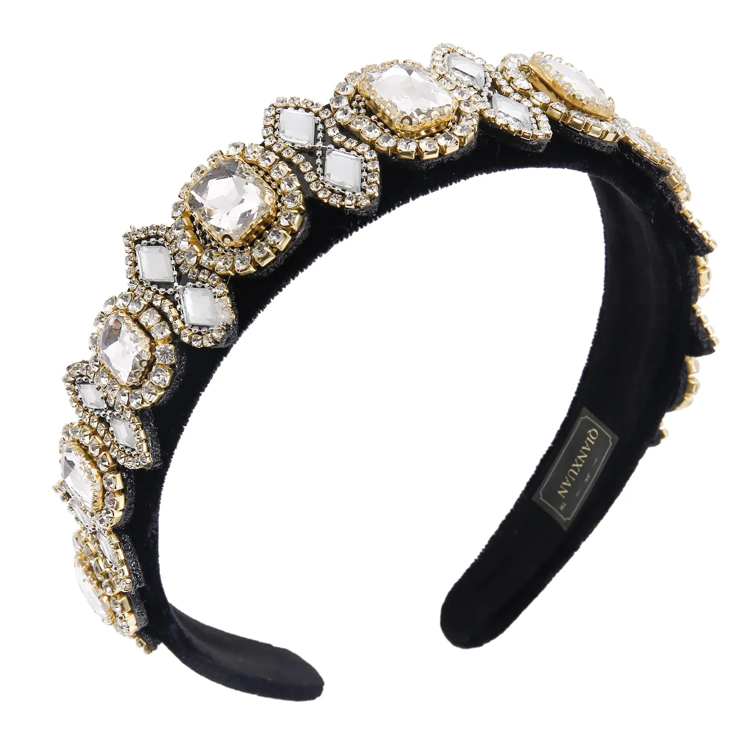 Rhinestones Headbands For Women's Hair Accessories Embellished Crystal Beaded Headbands For Women Bling Chains Diamond Hairband Party Girl