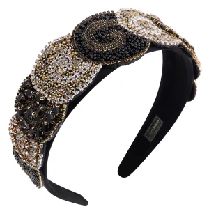 Rhinestones Headbands - Women's Embellished Crystal Beaded Fashion Bling Chains Diamond Headbands