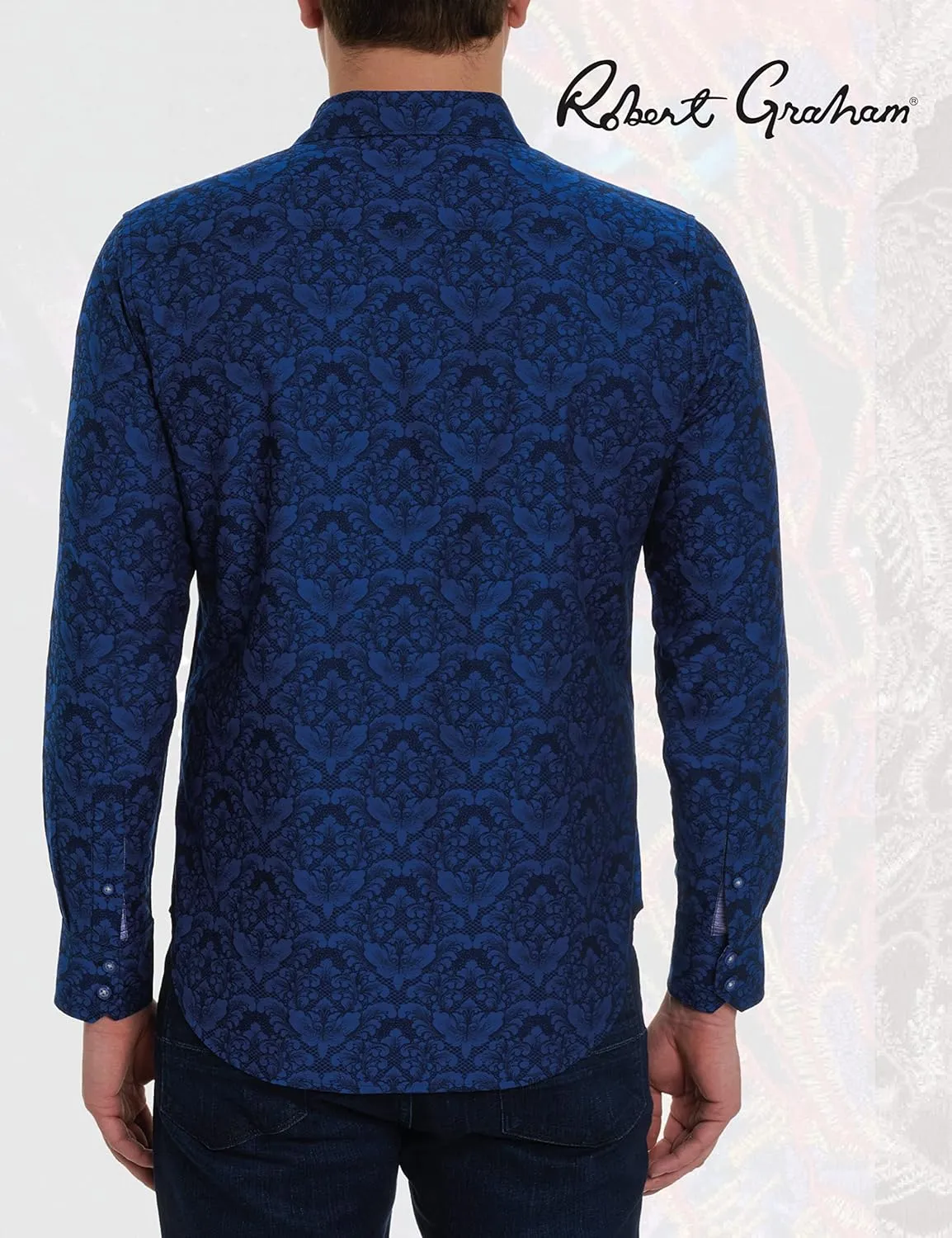 Robert Graham Men’s Bayview Cotton Button-Up Long-Sleeve Shirt