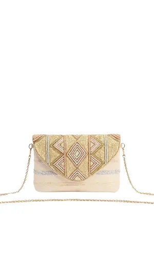 Rose Gold Envelope Clutch