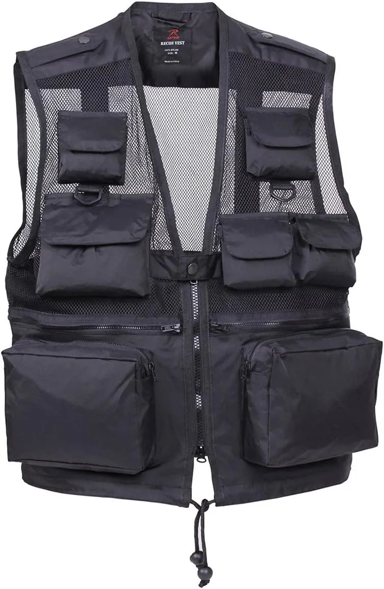Rothco Tactical Recon Vest - EDC Cargo Utility Storage Outerwear for Outdoor and Hiking