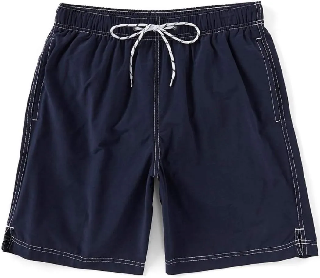 Roundtree & Yorke Men's Big & Tall Quick Dry Swim Trunks with Mesh Lining