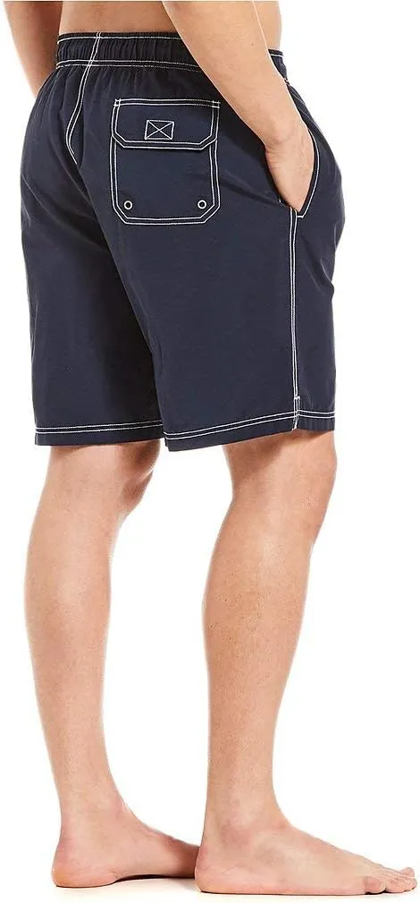 Roundtree & Yorke Men's Big & Tall Quick Dry Swim Trunks with Mesh Lining