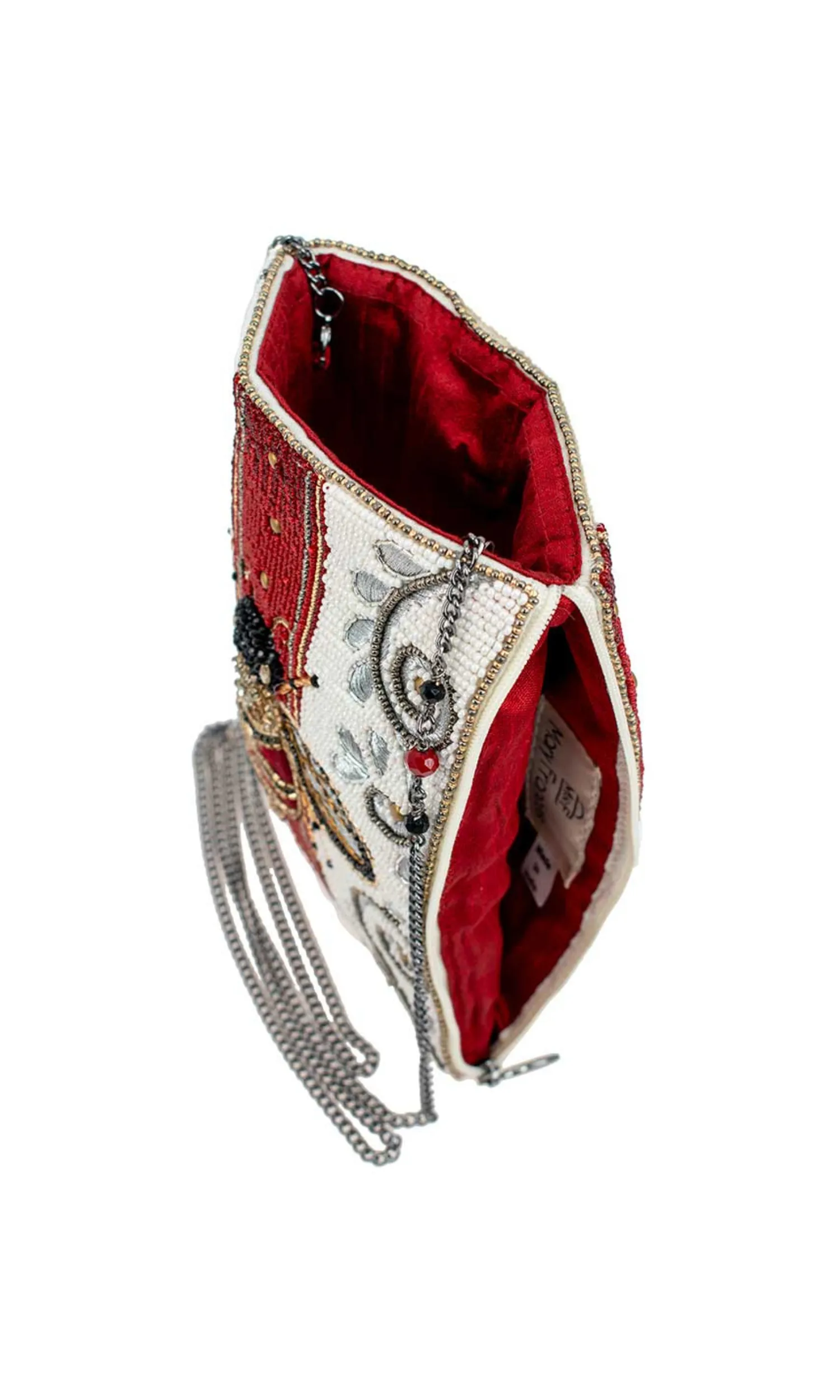 Royal Bee Beaded Mini Crossbody Handbag