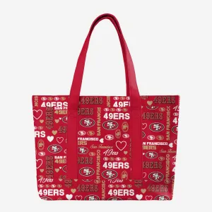 San Francisco 49ers Logo Love Tote Bag
