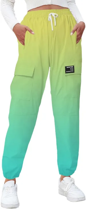 SANGTREE Girls & Women's Waterproof Outdoor Quick Dry Casual Hiking Cargo Jogger Pants with Pockets