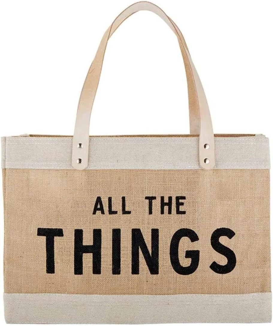 Santa Barbara Design Studio Eclectic Market Tote, 17" W x 12" H x 8" D, Beige, Unisex-Adults
