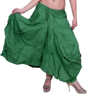 SARJANA HANDICRAFTS Women Cotton Solid Pockets Skirt Hippie Afghani Ethnic