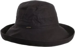 Scala Women's Cotton Hat with Inner Drawstring and Upf 50  Rating
