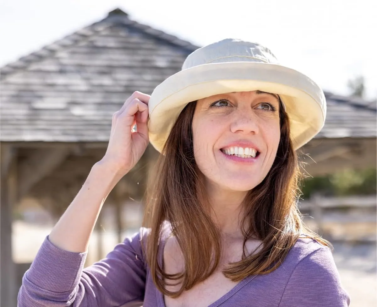 Scala Women's Medium Brim Cotton Hat