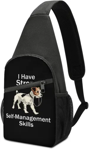 Self-management Skills Chest Bag for Men Small Sling Backpack Crossbody Sling Bags for Outdoors Hiking Traveling