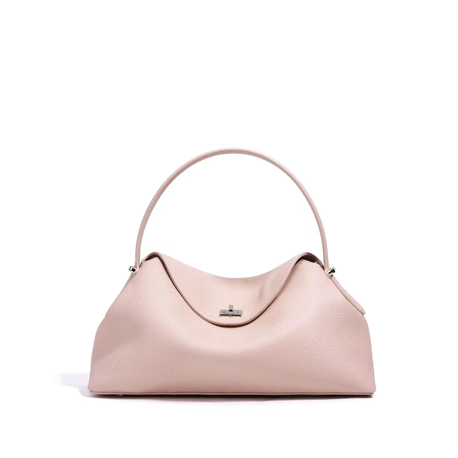 Semi Structured Leather Handbag