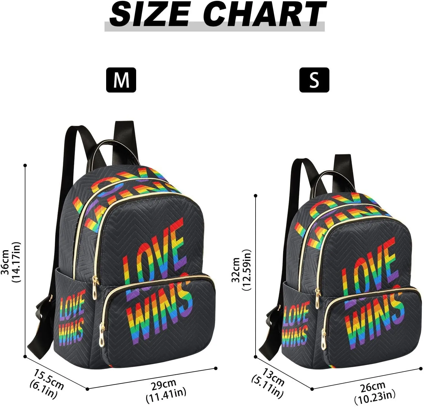 senya Fashion Backpack Mini Backpack Purse Casual Daily Backpack Love Wins Pride Rainbow for Travel for College Work, Small