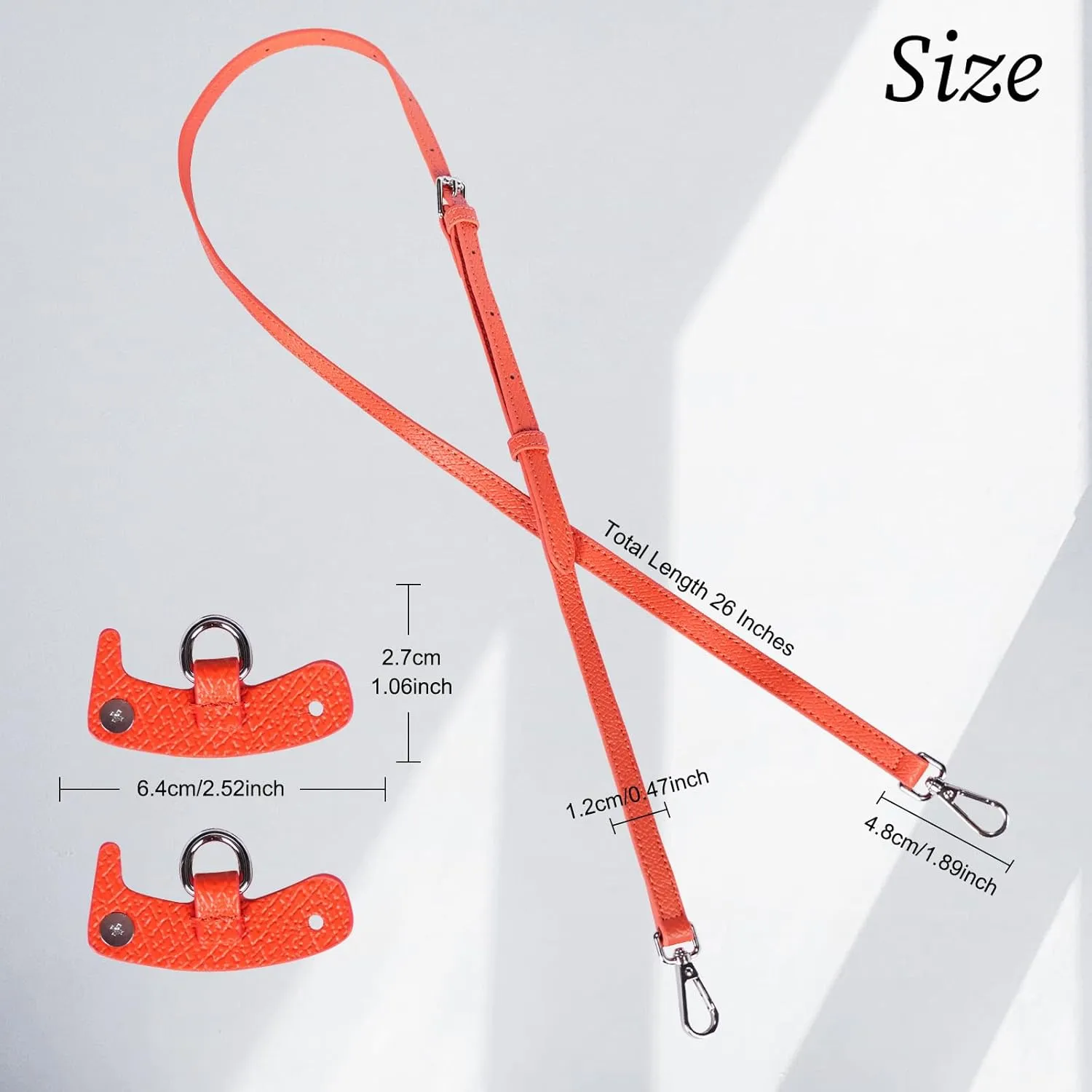 Shoulder Leather Strap Single Handle Crossbody Adjustable Replacement Purse Straps Conversion Set Compatible Mini Pouch Bags Strap Adjustable Not Punching