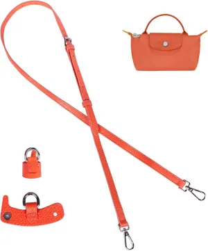 Shoulder Leather Strap Single Handle Crossbody Adjustable Replacement Purse Straps Conversion Set Compatible Mini Pouch Bags Strap Adjustable Not Punching