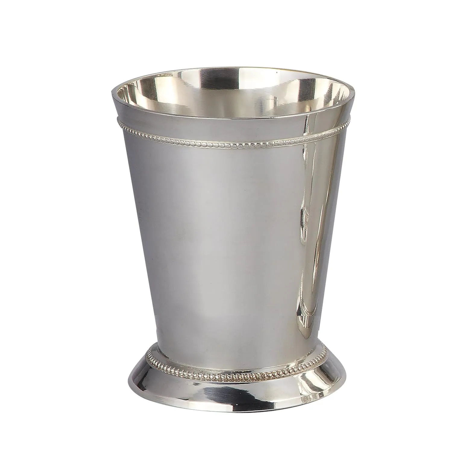 Silver 90376 Silver Plated Mini Beaded Mint Julep Cup, 3-1/2 oz.