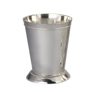 Silver 90376 Silver Plated Mini Beaded Mint Julep Cup, 3-1/2 oz.
