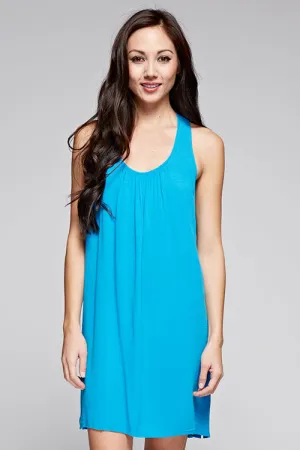 Sleeveless Beaded Racer Back Mini Dress
