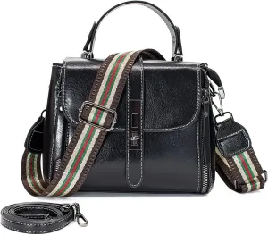 Small Crossbody Bags for Women, Leather Crossbody Bags for Women Trendy Women's Travel Bag with Replacement Shoulder Strap