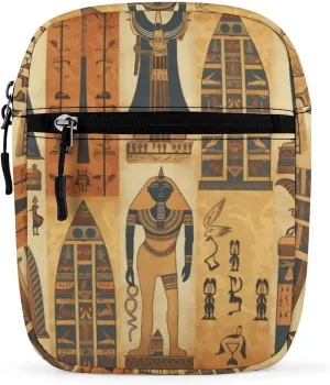 Small Satchel Purse Mini Shoulder Bag Personalized Ancient Egypt Tribe Series Print Crossbody Bags For Women Men
