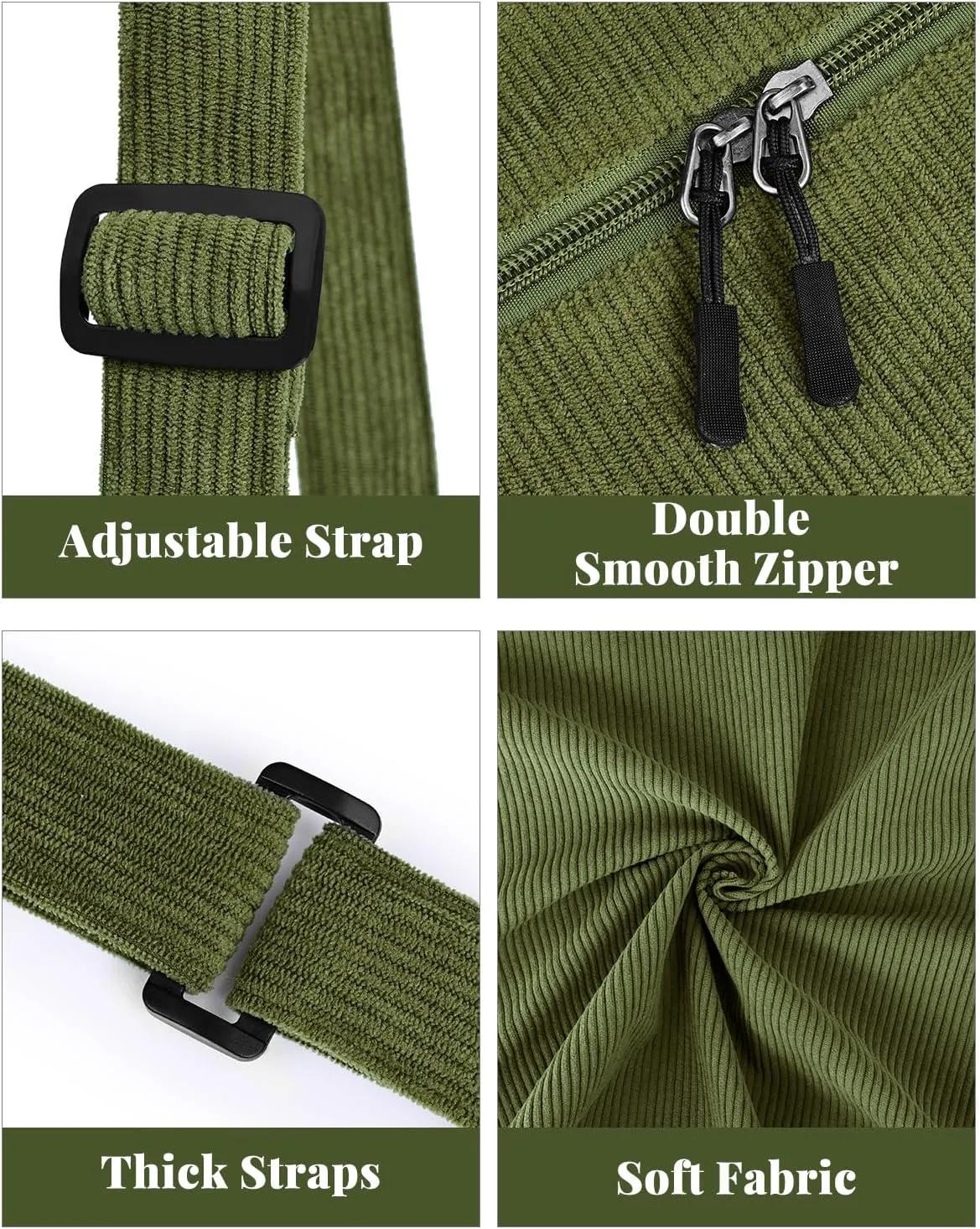 Small Sling Crossbody Bag for Women Men Trendy, Mini Crescent Bag with Adjustable Strap, 2 Zippers Lightweight Nylon Bag