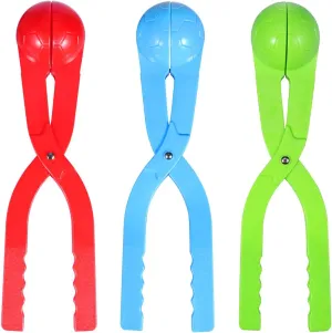 Snowball Maker 3PCS Snowball Maker Tool with Handle for Snow Ball Fights, Snow Toys Kids Winter Outdoor Toys Snow Ball Clip Snow Games for Kids and Adults