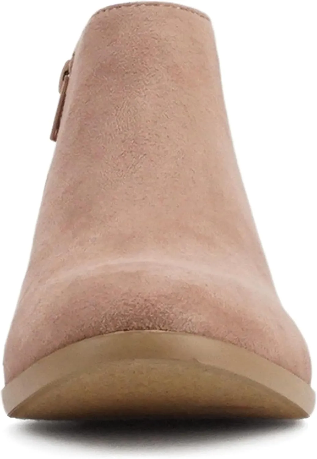 Soda Mug - Western Inspired Bootie w/Zipper and Chucky Low Stacked Heels