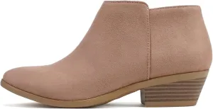 Soda Mug - Western Inspired Bootie w/Zipper and Chucky Low Stacked Heels