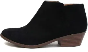 Soda Mug - Western Inspired Bootie w/Zipper and Chucky Low Stacked Heels