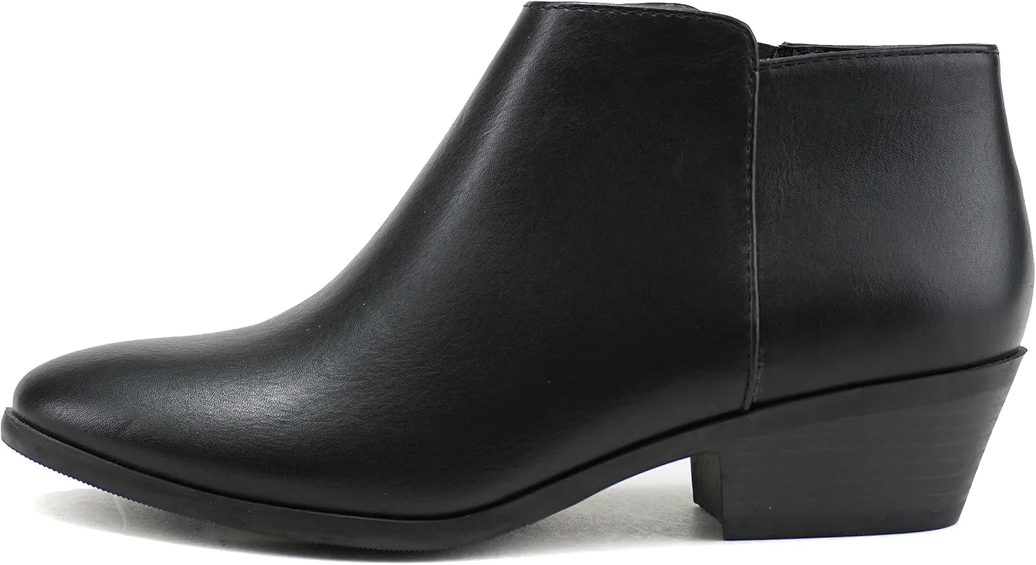 Soda Mug - Western Inspired Bootie w/Zipper and Chucky Low Stacked Heels