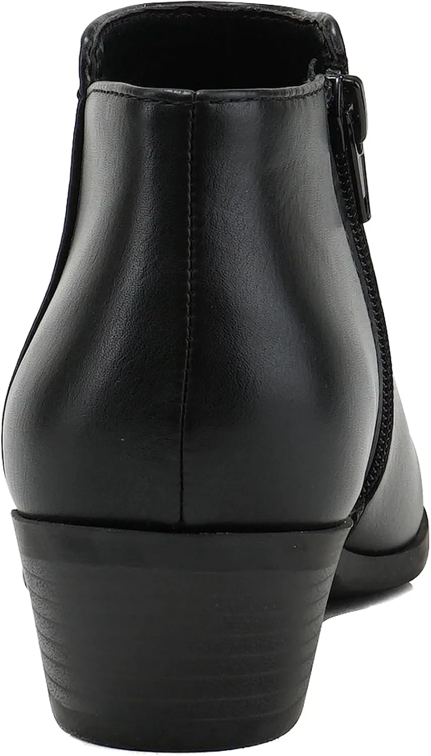 Soda Mug - Western Inspired Bootie w/Zipper and Chucky Low Stacked Heels