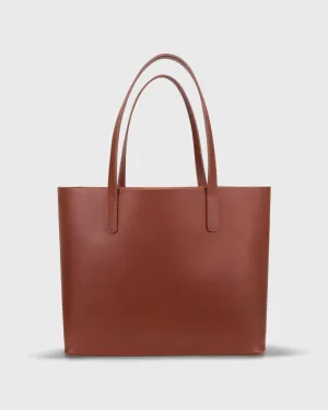 Soft Tote in Chestnut Cowhide
