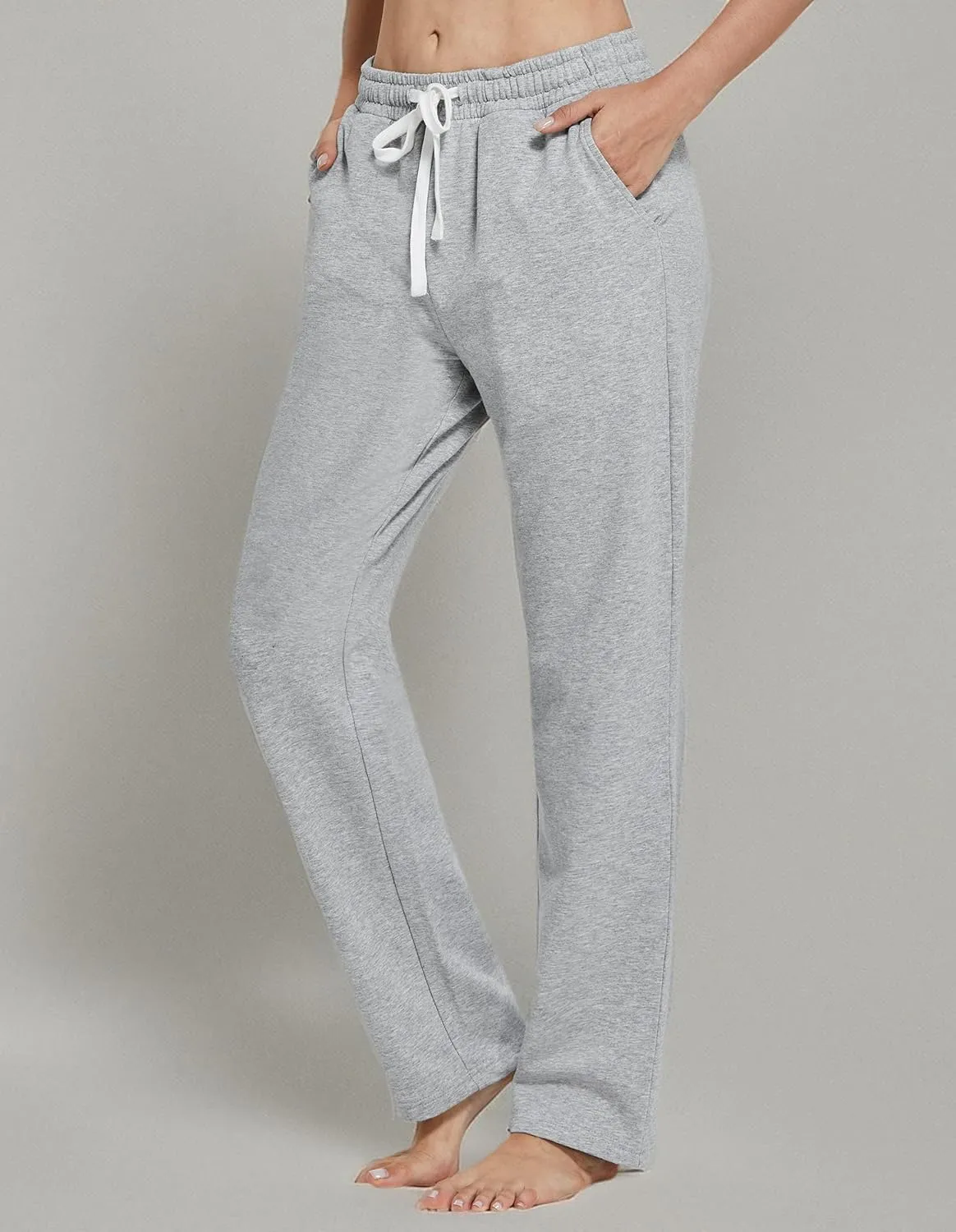 SPECIALMAGIC Women Yoga Sweatpants Pajama Wide Leg Cotton Drawstring Lounge Pants Leisure