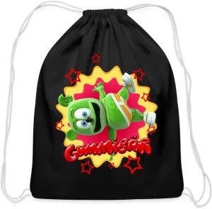 Spreadshirt Gummibär Gummy Bear Starburst Cotton Drawstring Bag, One Size, black