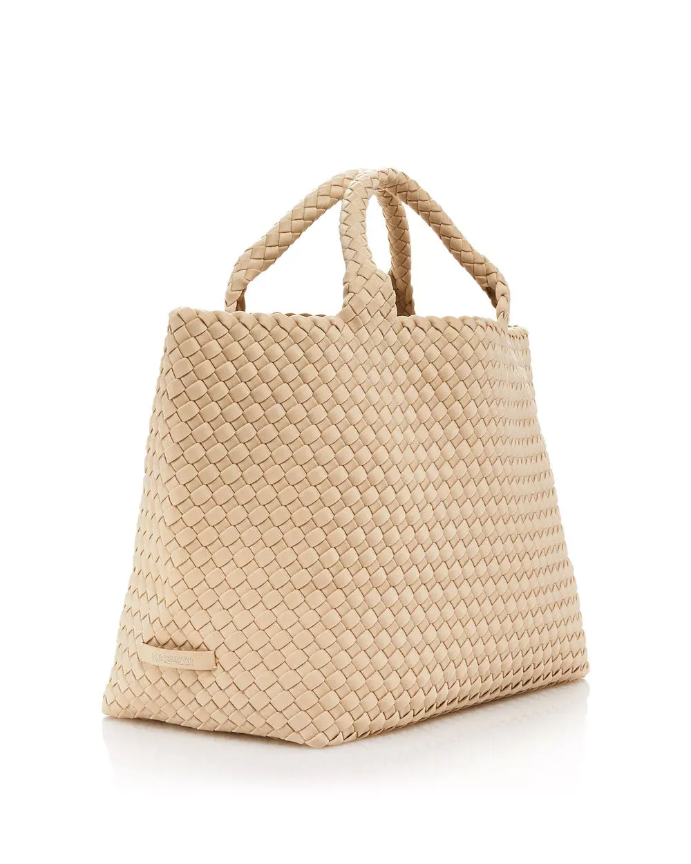 St. Barths Medium Woven Tote in Ecru