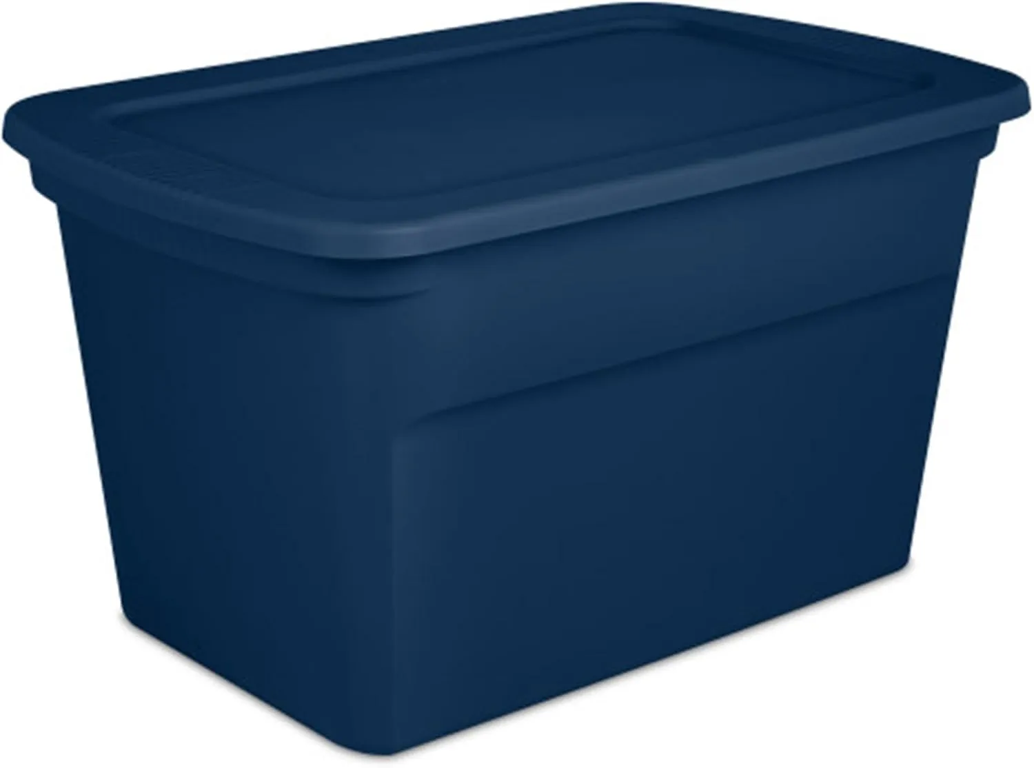 Sterilite 6-Pack Storage Totes with Lids, Large Heavy Duty Tote Bins, 30 Gallon, Blue
