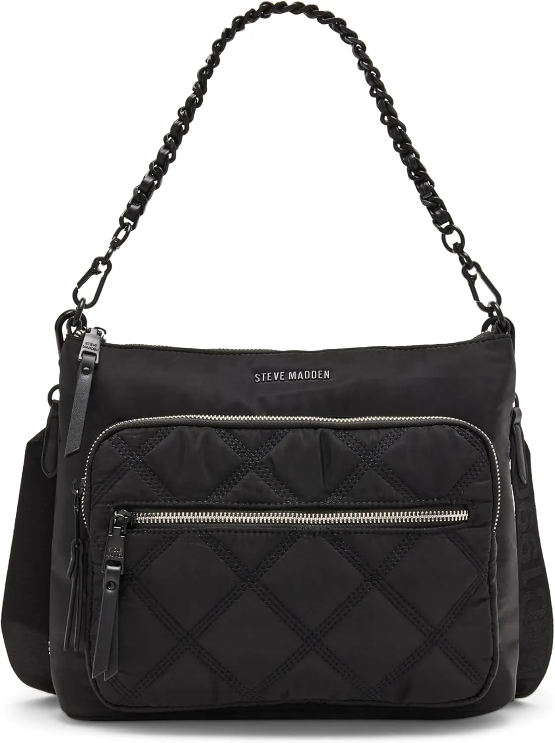 Steve Madden Bforrest Nylon Crossbody, Black