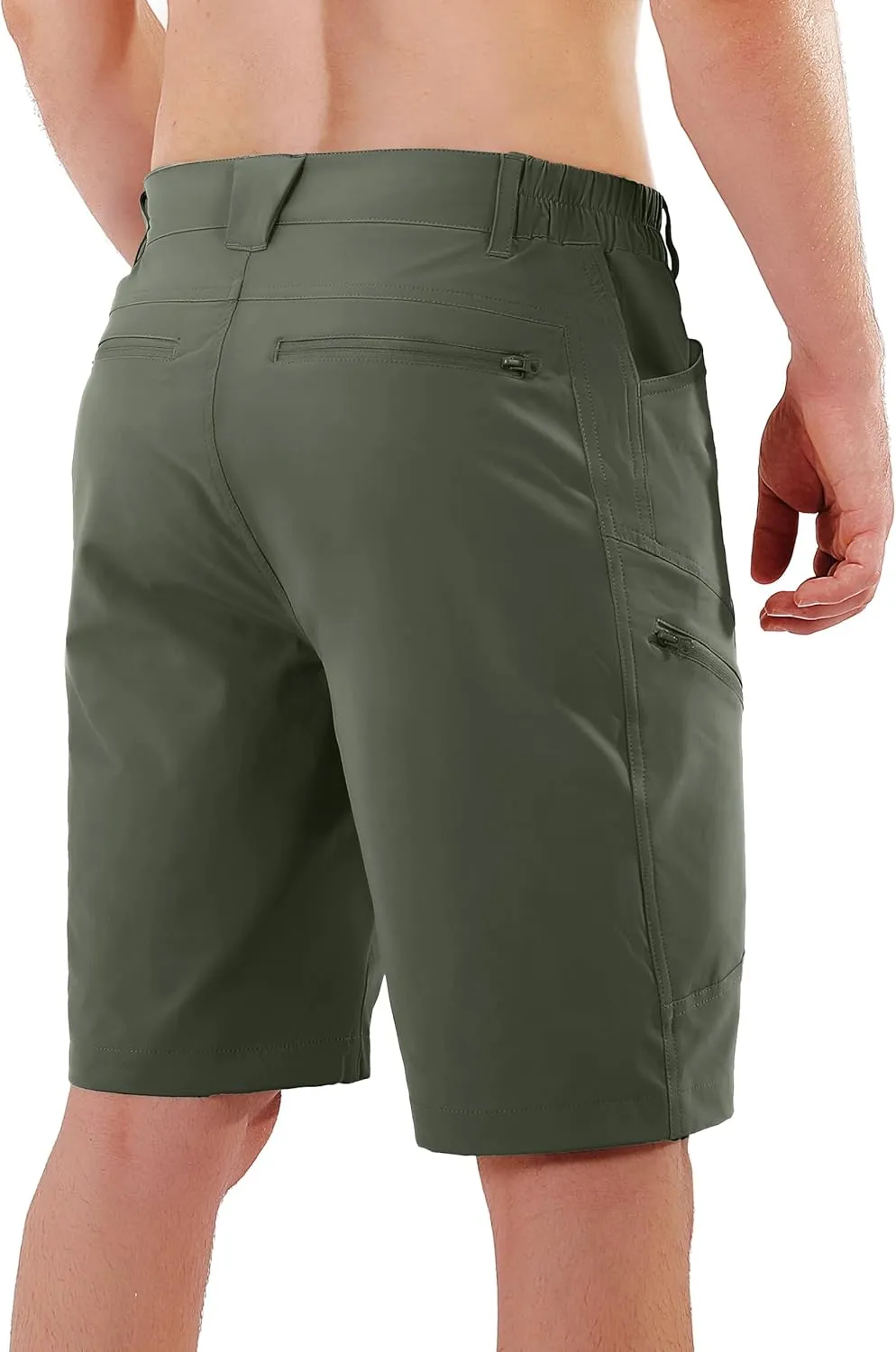 Stlight Men's Hiking Cargo Shorts Quick Dry Lightweight Tactical Shorts with Multi Pocket for Camping Fishing Golf