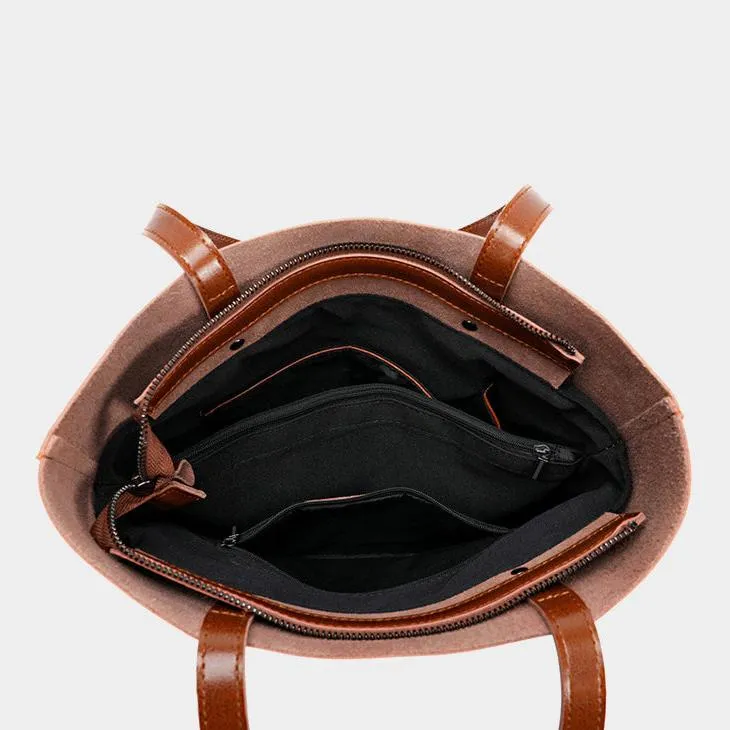 Structured Leather Tote