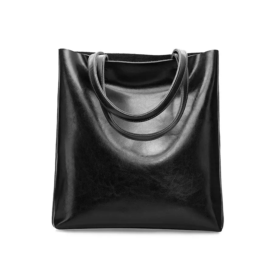 Structured Leather Tote