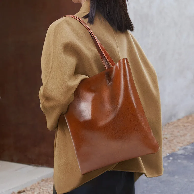 Structured Leather Tote